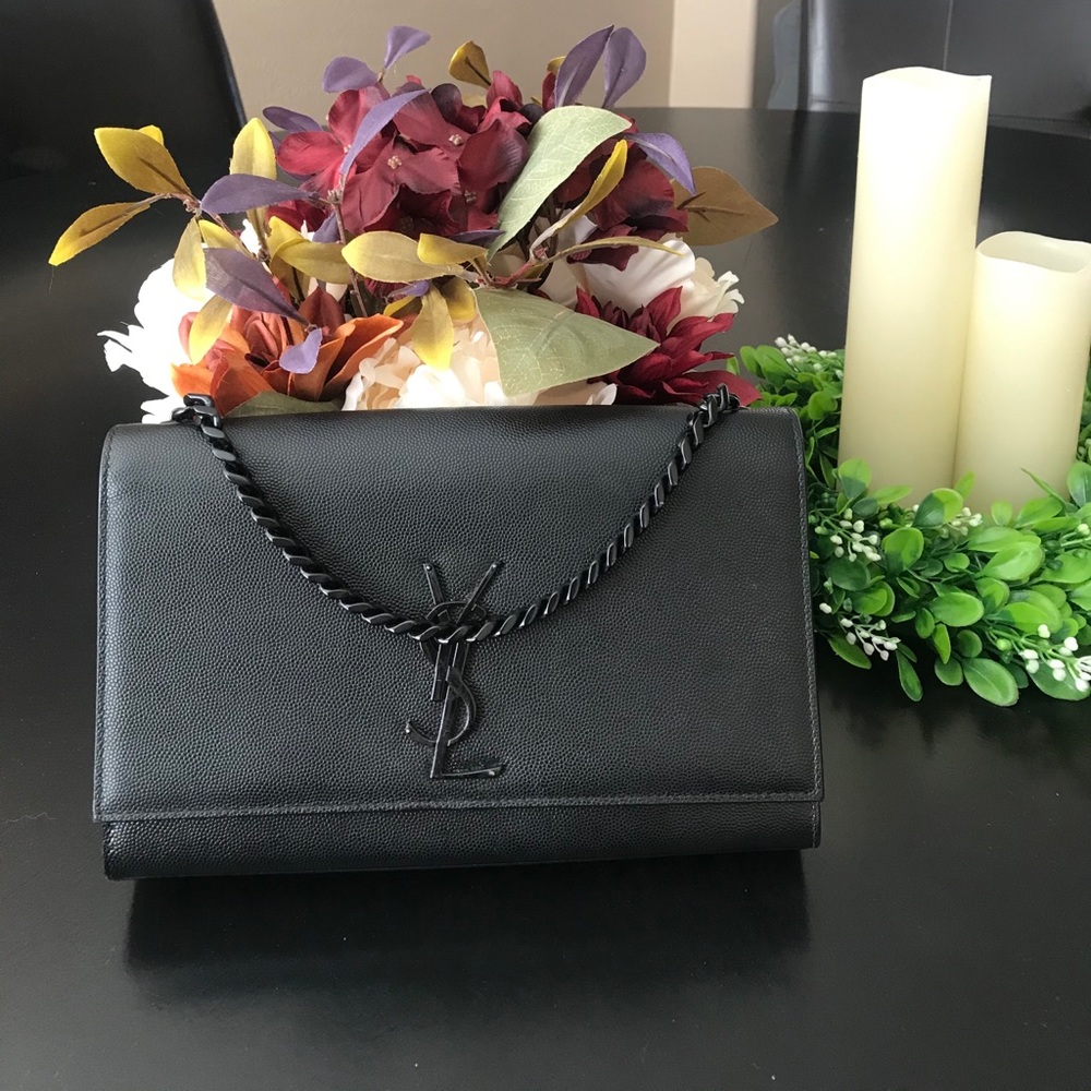 Authentic Black YSL Saint Laurent Clutch